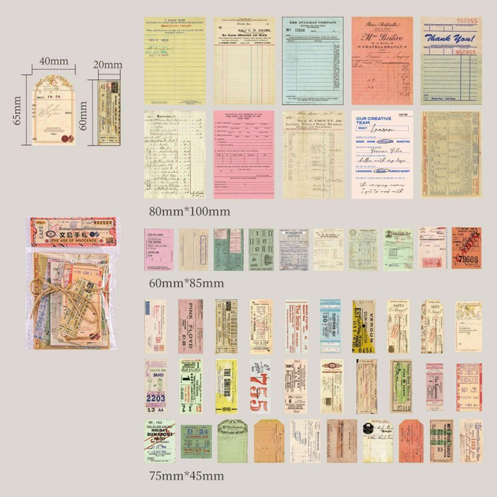 Ретро Скрапбукинг Коллаж Многоцветная декоративная бумага Подарочный материал для скрапбукинга Бумага