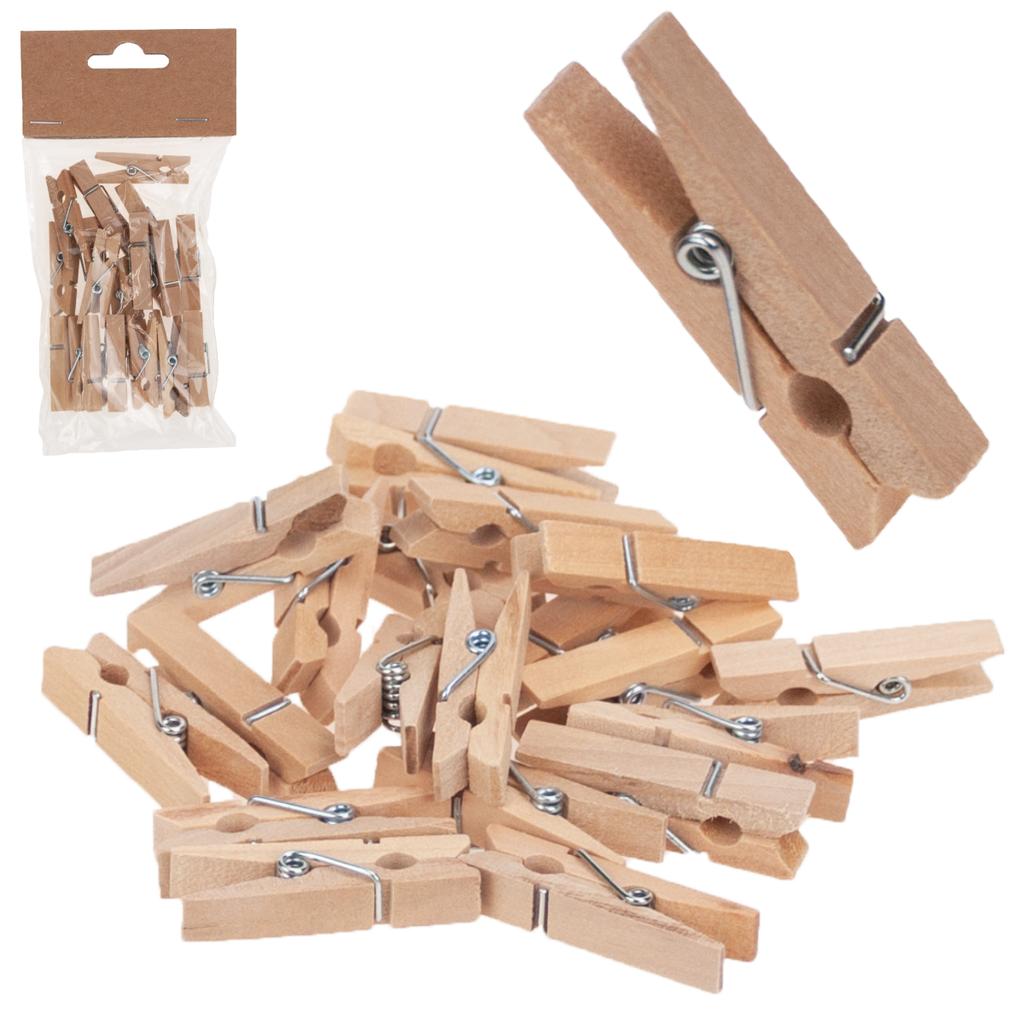 TG70278 Wooden mini clothespins decoration 50pcs