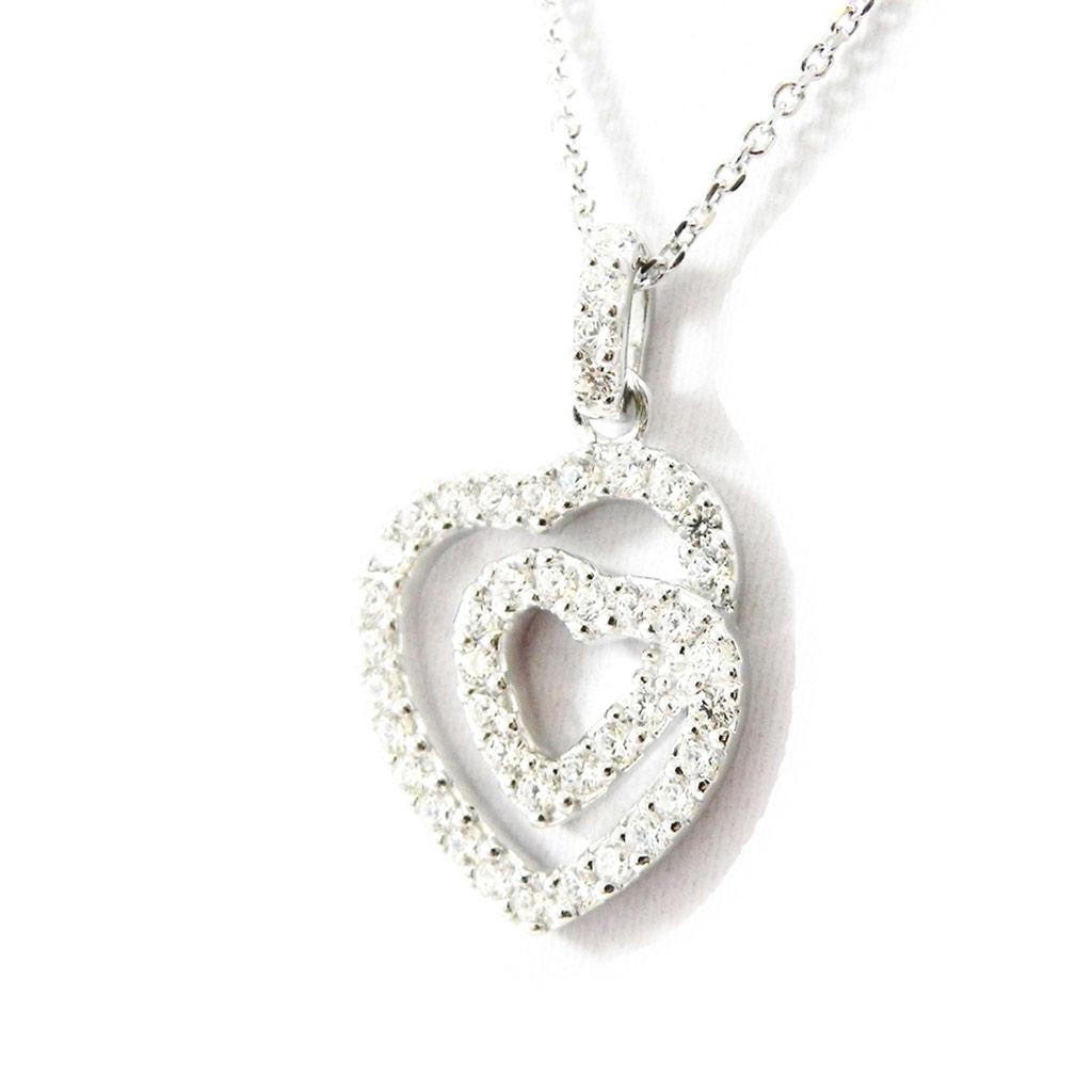 Altesse [I2991] - Серебряное ожерелье «Love Sublime», белое