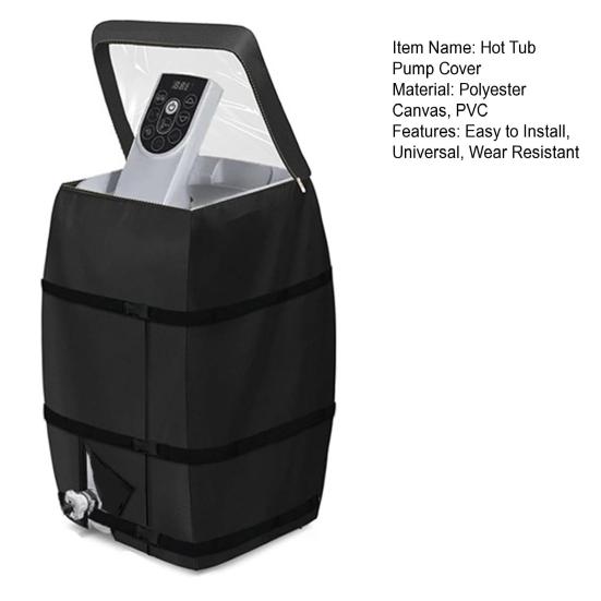 Насос для подогрева спа-центра с гидромассажной ванной и дизайнерской прозрачной крышкой на молнии для окна, универсальный, легкий в использовании