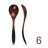 Scoop Hand-made Tableware Black Walnut Soup Spoon Wooden Spoon Kitchen Tool Cooking Utensil