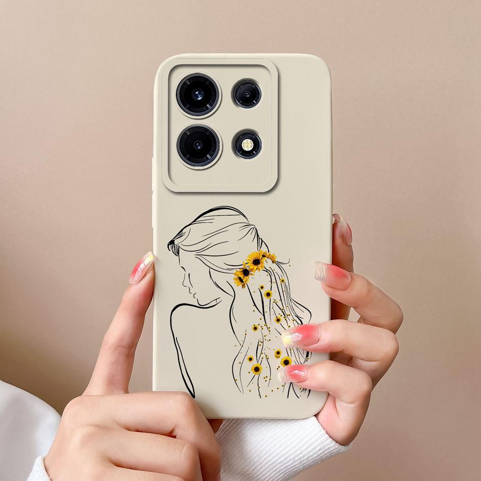 Case For Infinix Note 30 4G Fashion Girl Pattern Shockproof Cover For Infinix Note 30 5G Infinix Note30 Pro Silicone Phone Funda