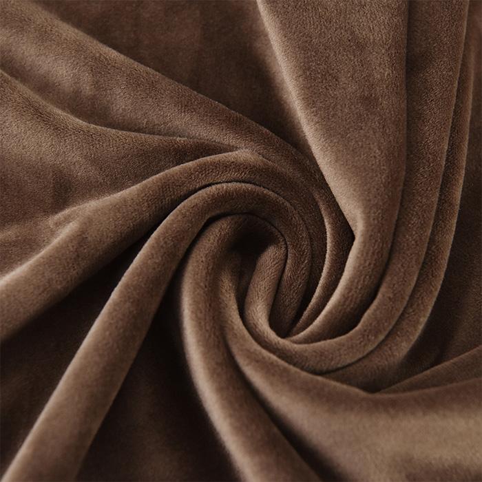 Club Armchair Cover, Velvet, Brown