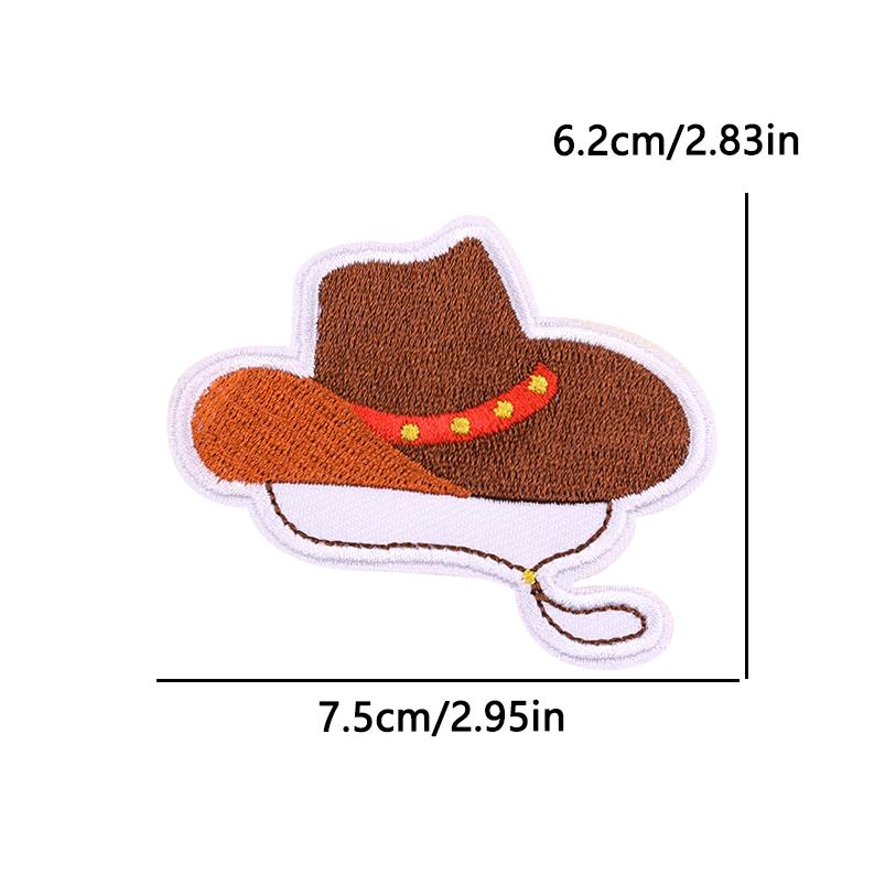West Cowboy Embroidery Iron On Patches For Clothing thermoadhesive Patch For Clothes Heroism Adventurism Patch For Jeans Sticker