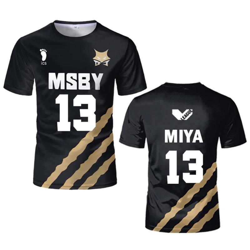 Хайкюу MSBY Black Jackal джерси японское аниме косплей топы Волейбольная форма для мужчин и женщин дышащая Детские футболки