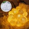 LEDs String Lights Cotton Thread Balls Home Decoration Lamp for Party Wedding Color Light String Christmas Decorations