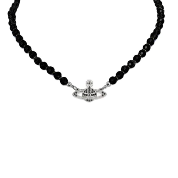 Vivienne Westwood Crystal Necklaces Women's Black 6303002F-02P178-CN