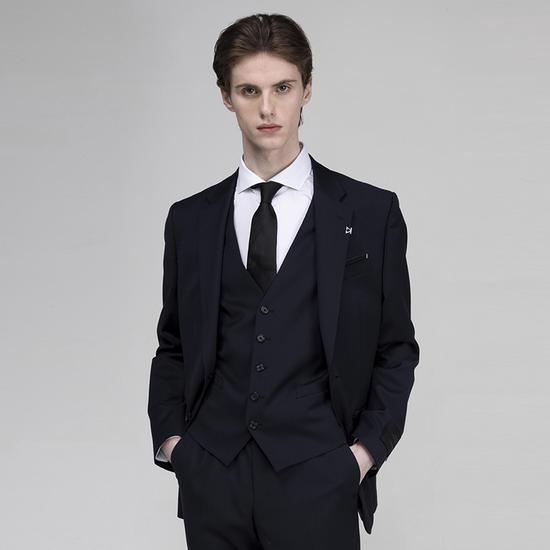 GioGio Signature Single Notch Suit Navy ZF2SU244NY
