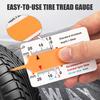 Измеритель глубины протектора шин с четкой шкалой разметки Компактный дизайн Портативный
