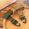 Triangle Quick Release Gloves Hook Adjustable Webbing Gloves Hook Camping Carabiner  Glove Storage