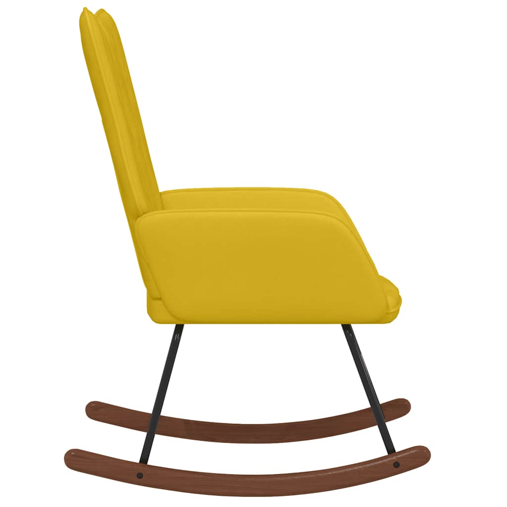 Swivel Chair Velvet Mustard Yellow