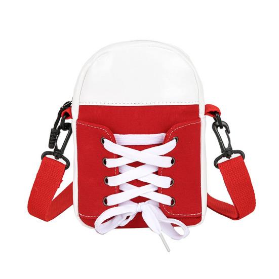 Женская холщовая сумка через плечо, повседневная маленькая сумка через плечо, холщовая сумка через плечо с дизайном обуви