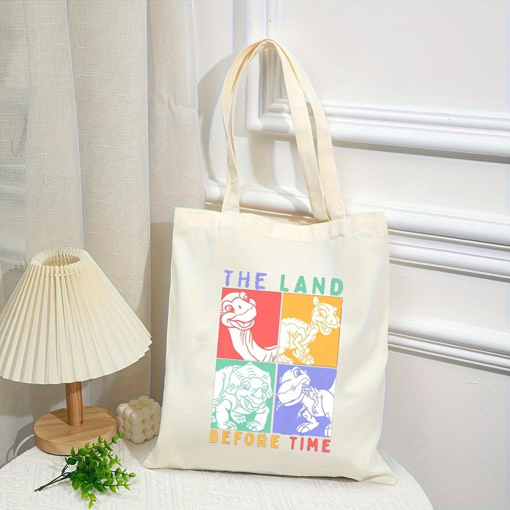 Colorful Letter Canvas Women Tote Bags Ladies Shoulder Handbag Shopping Bag Reusable Fashion Girl Handbags Gifts