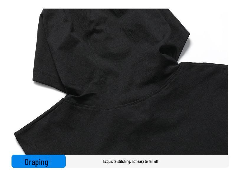 Мужская летняя быстросохнущая футболка без рукавов с капюшоном для фитнеса 2023 года