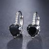 EMMAYA Cute Love Heart Crystal Gold Stud Earrings Fashion CZ Rhinestone Jewelry Earrings For Women Brincos