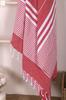 Мягкое банное пляжное полотенце из 100% хлопка в полоску, пештемаль, 100х180 см.
