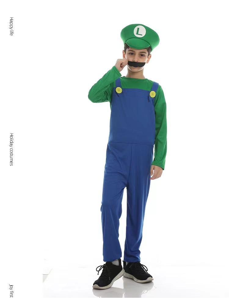 Костюм для Хэллоуина Mario для родителей и детей - Маскарадное представление и детская одежда