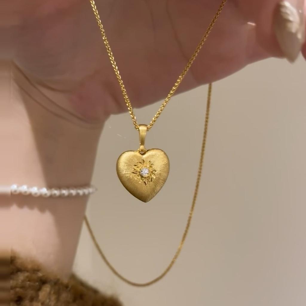 Buccellati Плетение Ручной Работы Резное Золото Матовая Шелк Любовь Ожерелье С Бриллиантами Винтажный Кулон Рельефная Цепь Шопен