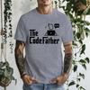 Футболка Codefather Футболки для учителя информатики Футболка с кодом Подарок для кодера Компьютерного программиста Инженера Футболки для мужчин