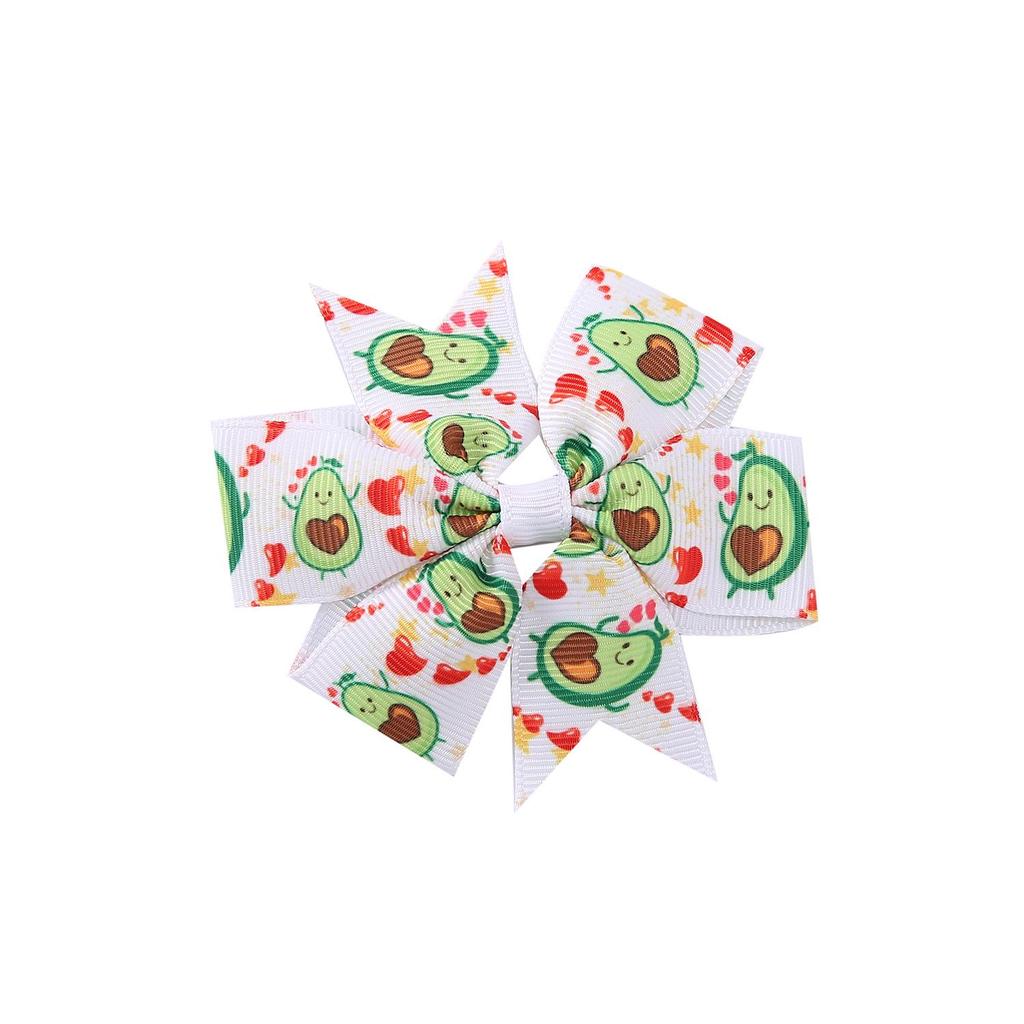 A313 Лента гросгрейн «Единорог» Заколка для волос с бантом «шесть ушей» для детей – Рождественская коллекция