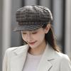 Autumn Winter Women's Hat Fashion Octagonal Hats Women's British Korean Japanese Beret Fashion Simple Duck Tongue Hat