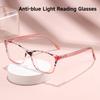 New Fashion Anti-Blue Light Reading Glasses Women Ultra-Light Blocking Blue Light Eyeglasses Men High Quality Readers