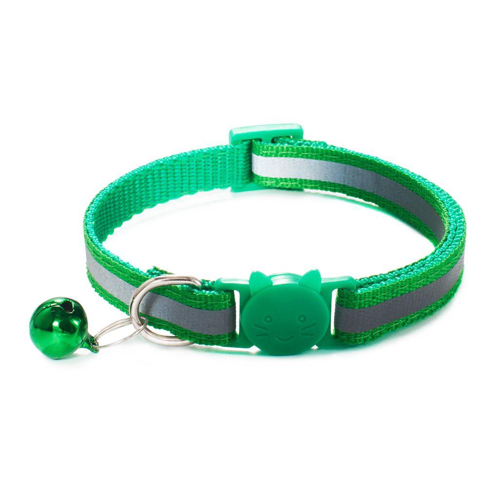 Adjustable Size Reflective with Bells Cat Neck Strap Cat Collar Pet Accessories Kitten Decor