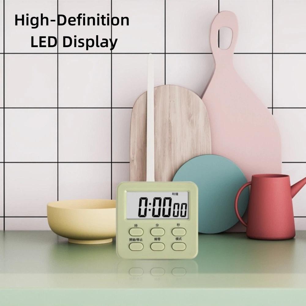 LED Display Alarm Clock Timer Multi-functional Countdown Timer Digital Kitchen Timer for Baking