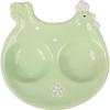 Ceramic Salt and Pepper Shaker in the Shape of a Hen - Easter Table Decoration, Light Green