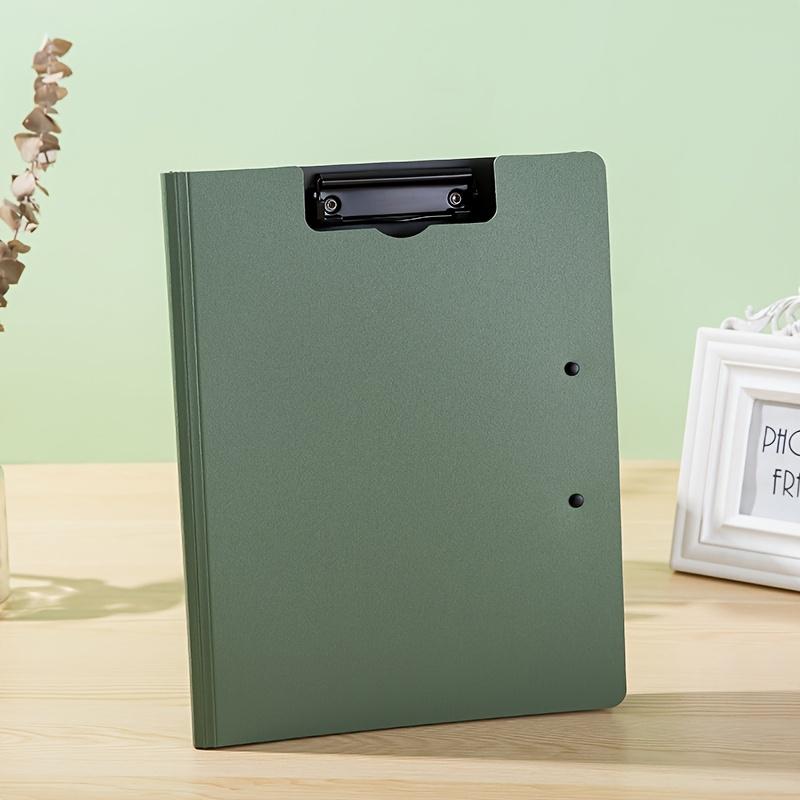 A4 Plastic Clipboard with Horizontal and Vertical Dual Metal Clips, 1 Pc Document Organizer for Home Office and School
