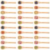 30pcs Mini Natural Wooden Children Spoon Kitchen Condiment Tool