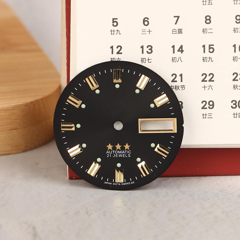 Винтажные часы циферблат DIY части 3 звезды двойной календарь буквальные мужские часы аксессуары для 46941/46943 механизм