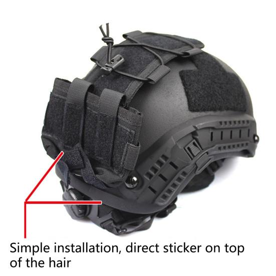 Сумка-аксессуар для шлема Mk2, лента-липучка, многоцветная, портативная, съемная, эластичный шнур, простая установка, многоцелевая, батарейный блок для шлема