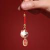 Cartoon Lucky Cat Keychain Car Keyring Phone Strap Ornaments Kawaii Maneki Neko Pendant  Couple
