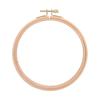 2pcs Round Shape Cross Stitch Hoop 6 Inch Embroidery Frame Durable Embroidery Hoop  For Art Craft