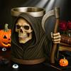 Halloween Skeleton Mug Gothic Coffee Cup Resin Tea Cup Creative Drinking Glass for Kitchen Restaurant Party Outdoors