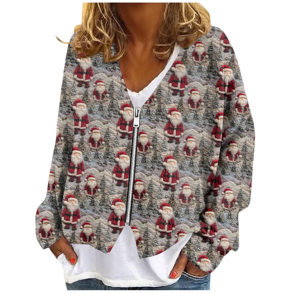 Womens Zip Up Sweaters Sweatshirts Long Sleeve Oversized Jackets Soft Casual Loose Tunic Tops