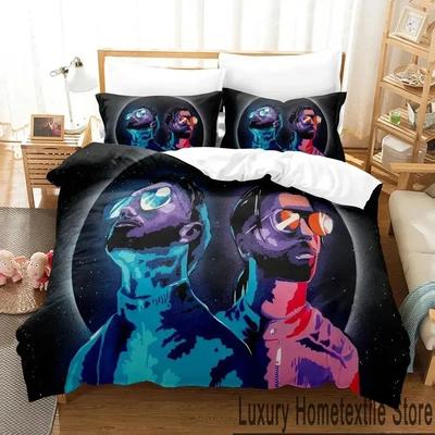 3D-принт PNL Rap Duo Комплект постельного белья для мальчиков и девочек Twin Queen King Size Пододеяльник Наволочка Кровать для мальчиков Взрослый Домашний текстиль