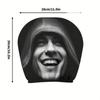 Universal Elastic Car Headrest Covers Halloween Horror Face Pattern Dust Protection For Car Seat Headrest For Truck SUV
