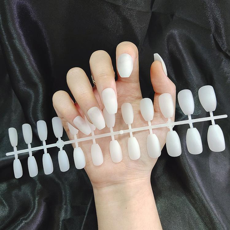 24 шт./компл. DIY быстрые ногти, матовые, матовые, длинные, Т, однотонные, накладные ногти, разноцветные полоски, готовый маникюр, маникюр