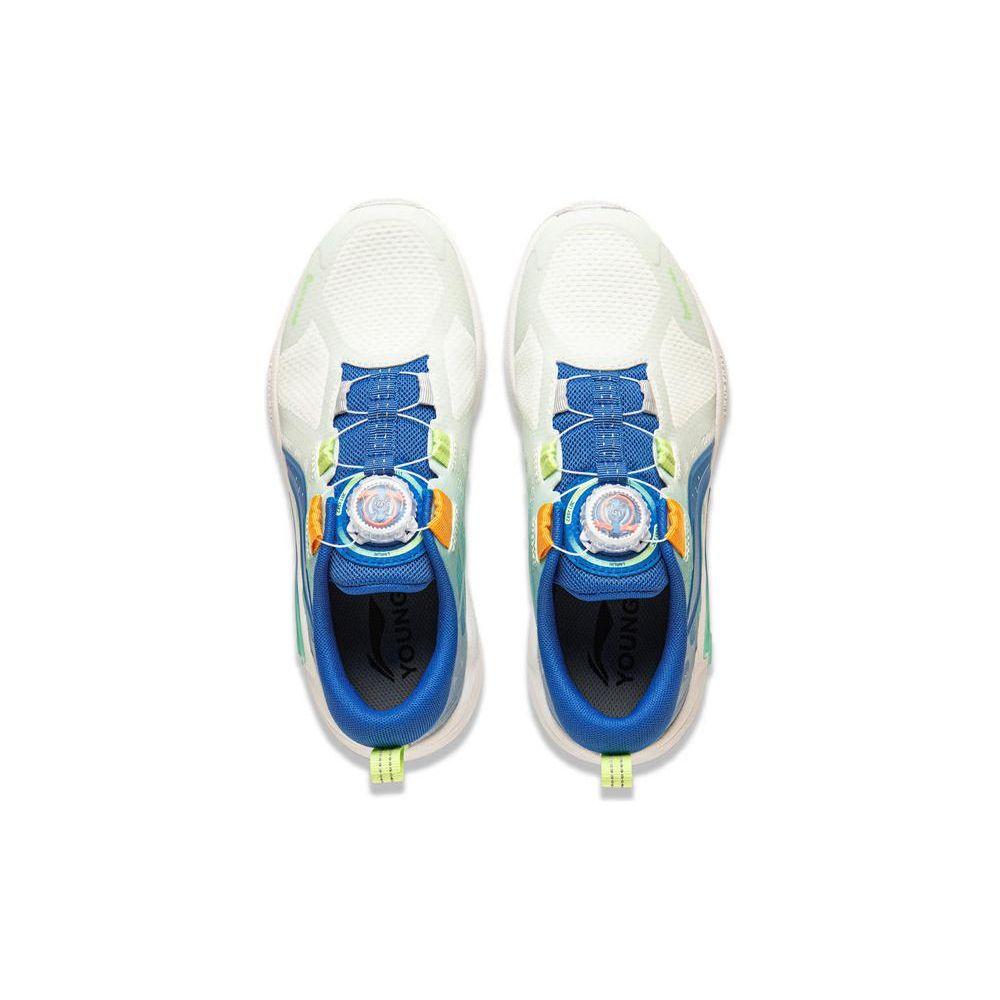 Кроссовки Li Ning Children Zhuque 1.0 из легкой пены с низким верхом, детские кроссовки, синие и белые YKFU004-9