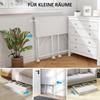 80 cm Folding Desk on Wheels - White