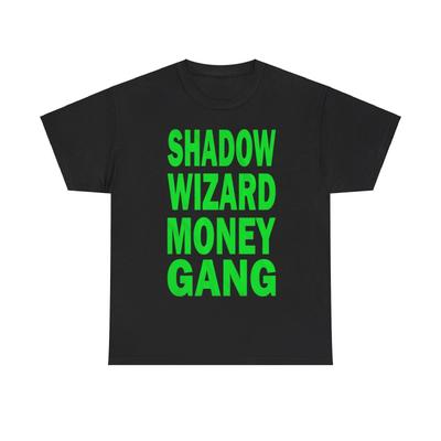 Футболка с принтом Shadow Wizard Money Gang DJ Smokey Tee Мерч Мы Любим Колдовать