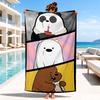 Nightly Friends bears Adventure Beach Towel, Microfiber Beach Towel, Perfect For Pool, Beach, Travel, Home Decor Beach Party Fan gifts