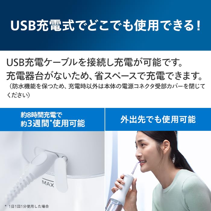 Philips Sonicare Беспроводной ирригатор Power Flosser 3000 Черный (Х-образная шайба) HX3826/23