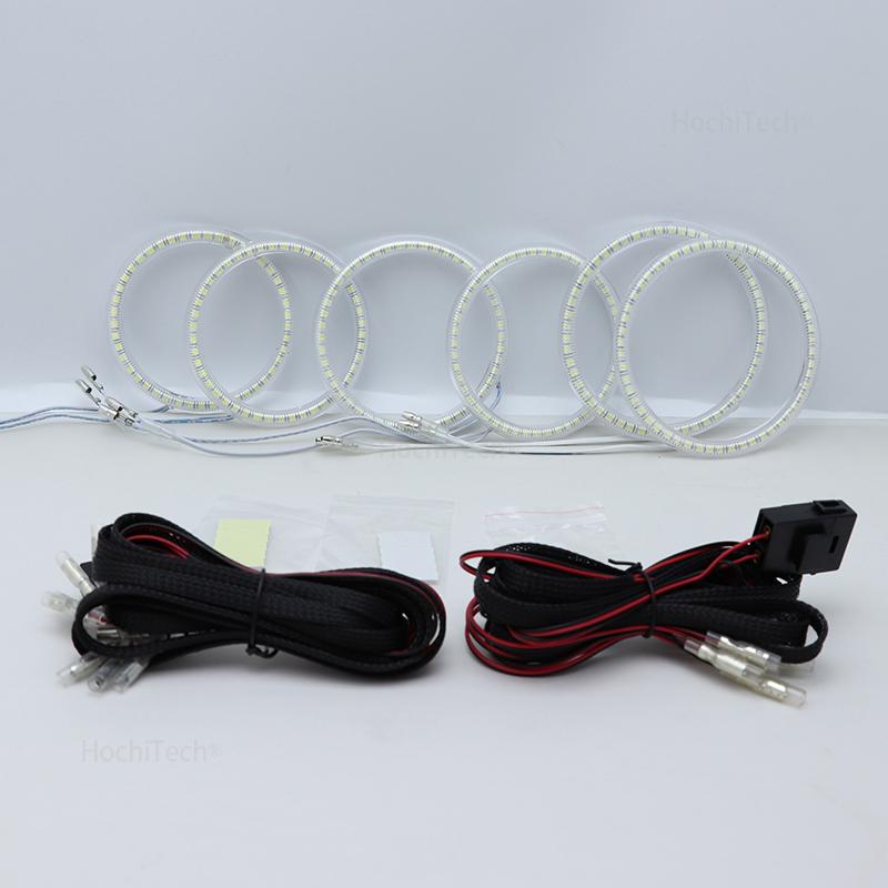 6 шт. Супер яркий белый цвет 3528 SMD светодиодный комплект 'Ангельские глазки' дневные ходовые огни DRL для Alfa Romeo 159 2005-2011 Автомобильный стайлинг
