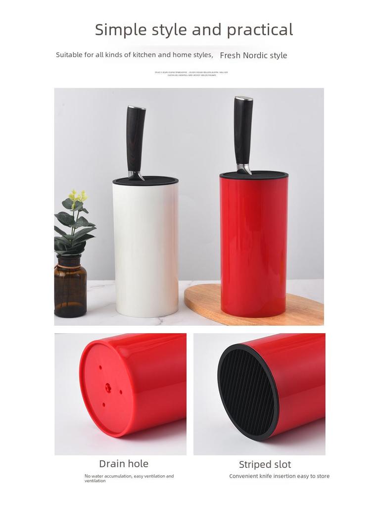 Многофункциональная подставка для кухонных ножей в скандинавском стиле - Простой пластиковый блок для хранения