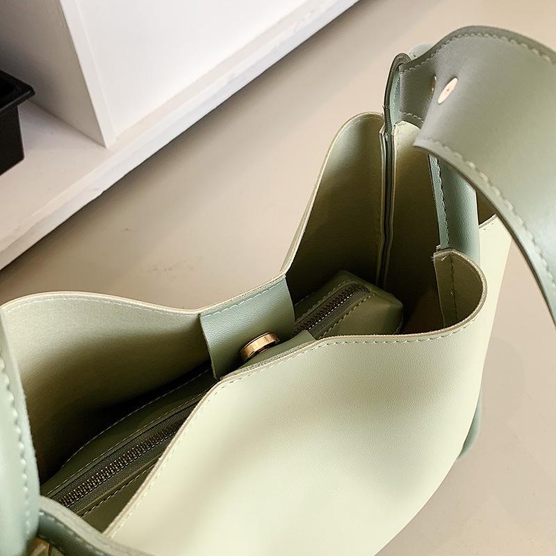 Женская сумка в корейском стиле, сумка-ведро на одно плечо, портативная сумка большой вместимости, сумка для матери