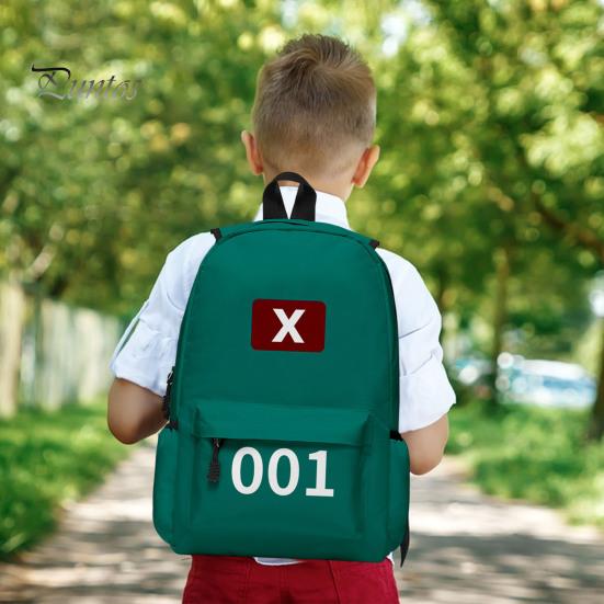 Рюкзак для персонажей ТВ, школьный рюкзак для косплея с большой основной сумкой и внутренним разделом, непромокаемый рюкзак с принтом номера для городских поездок на работу и на природу