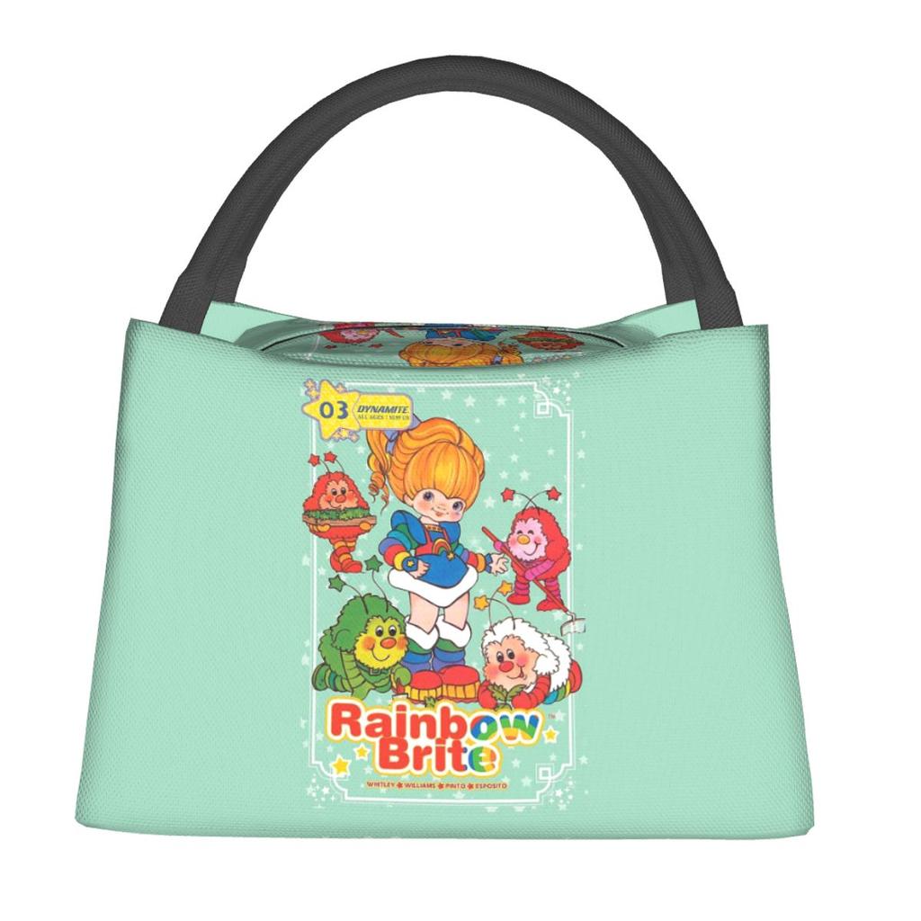 Rainbows Brite Insulated Lunch Bag for Women Kids Leakproof Food Boxes Thermal Lunch Box Tote